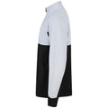 Black-White - Lifestyle - Finden & Hales Mens Quarter Zip Track Top