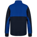 Navy-Royal Blue - Back - Finden & Hales Mens Quarter Zip Track Top