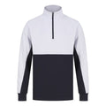 Navy-Royal Blue - Lifestyle - Finden & Hales Unisex Adult Quarter Zip Fleece Top