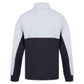 Navy-White - Front - Finden & Hales Unisex Adult Quarter Zip Fleece Top