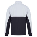 Navy-White - Back - Finden & Hales Unisex Adult Quarter Zip Fleece Top
