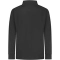 Black - Back - Finden & Hales Mens Quarter Zip Track Top