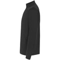Black - Side - Finden & Hales Mens Quarter Zip Track Top