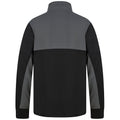 Black-Gunmetal Grey - Back - Finden & Hales Mens Quarter Zip Track Top