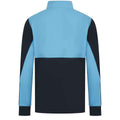Navy-Sky Blue - Back - Finden & Hales Mens Quarter Zip Track Top