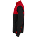 Black-Red - Lifestyle - Finden & Hales Unisex Adult Quarter Zip Fleece Top