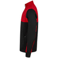 Black-Red - Lifestyle - Finden & Hales Mens Quarter Zip Track Top