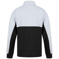 Black-White - Side - Finden & Hales Unisex Adult Quarter Zip Fleece Top