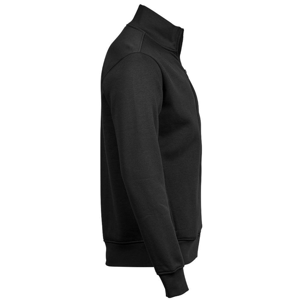 Black - Side - Tee Jays Mens Full Zip Jacket