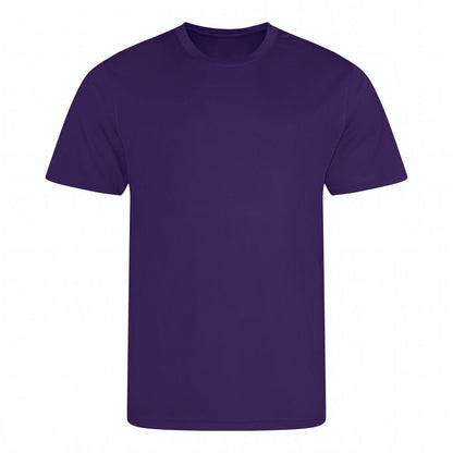Purple - Front - AWDis Cool Unisex Adult Recycled T-Shirt