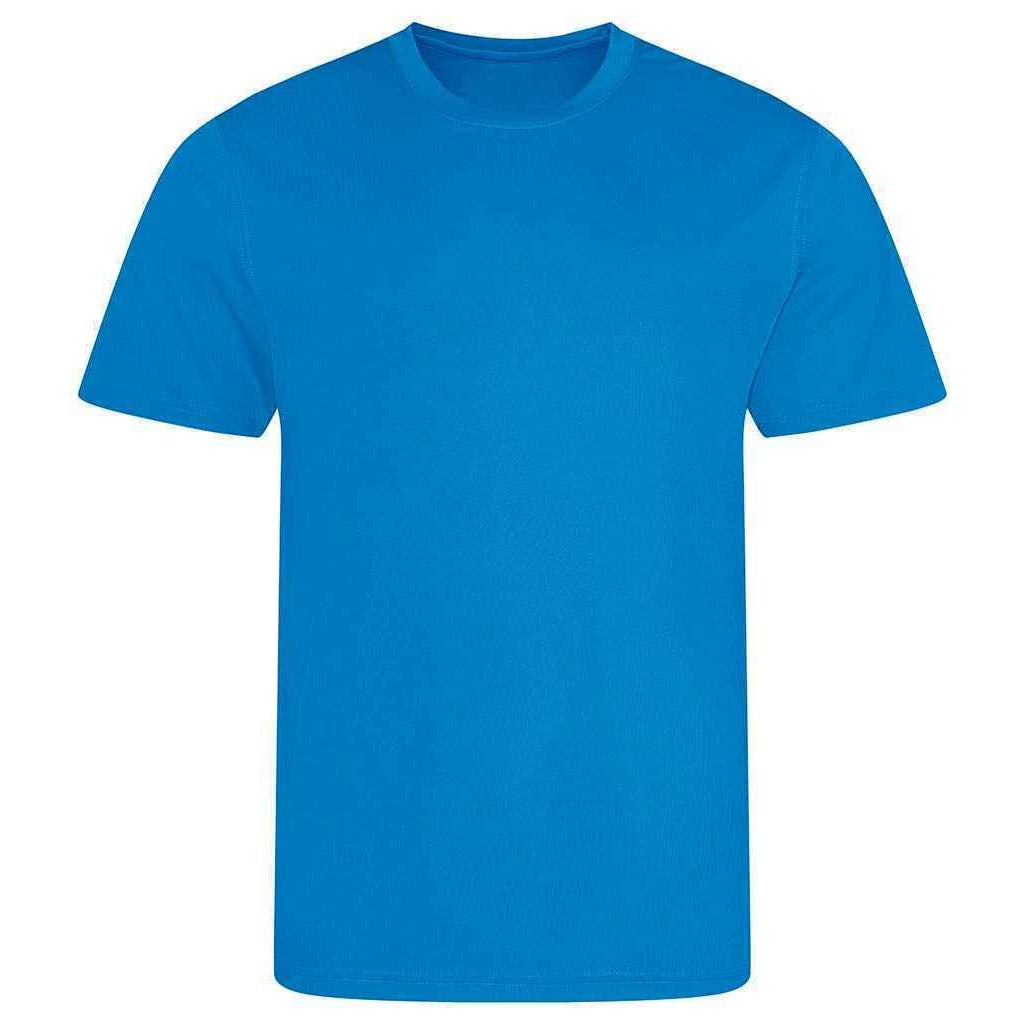 Sapphire Blue - Front - AWDis Cool Unisex Adult Recycled T-Shirt