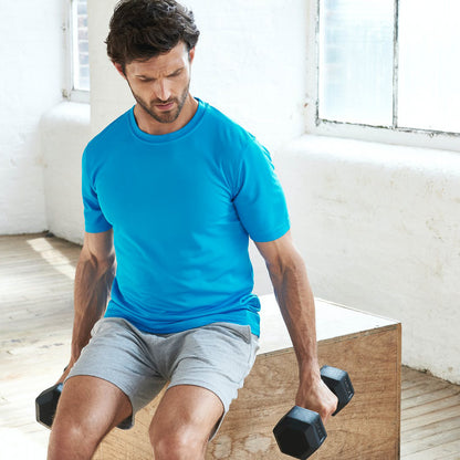 Sapphire Blue - Side - AWDis Cool Unisex Adult Recycled T-Shirt