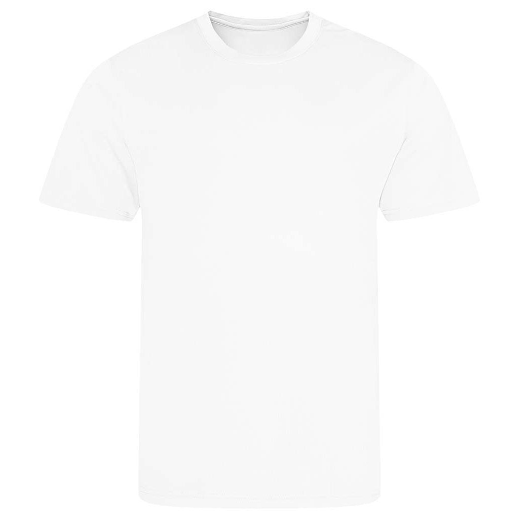 Arctic White - Front - AWDis Cool Unisex Adult Recycled T-Shirt