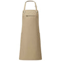 Khaki-Brown - Front - Premier Barley Recycled Full Apron