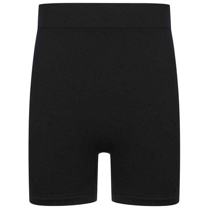 Black - Front - Tombo Childrens-Kids Seamless Cycling Shorts