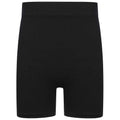 Black - Front - Tombo Childrens-Kids Seamless Cycling Shorts