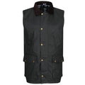 Dark Khaki - Front - Regatta Unisex Adult Banbury Waxed Gilet