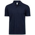 Navy - Front - Tee Jays Mens Power Pique Organic Polo Shirt