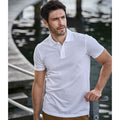 White - Back - Tee Jays Mens Power Pique Organic Polo Shirt