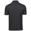Dark Grey - Back - Tee Jays Mens Power Pique Organic Polo Shirt