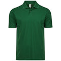Forest Green - Front - Tee Jays Mens Power Pique Organic Polo Shirt