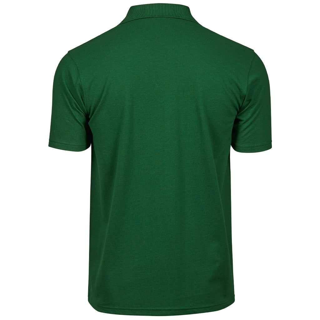 Forest Green - Back - Tee Jays Mens Power Pique Organic Polo Shirt