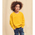Sunflower Yellow - Back - Fruit of the Loom Childrens-Kids Classic Raglan Sweatshirt