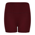 Deep Burgundy - Front - Tombo Womens-Ladies Pocket Shorts