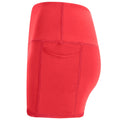Hot Coral - Side - Tombo Womens-Ladies Pocket Shorts
