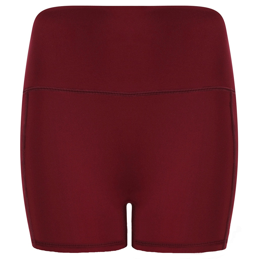 Dark Burgundy - Front - Tombo Womens-Ladies Pocket Shorts