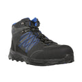 Briar Grey-Oxford Blue - Front - Regatta Mens Claystone S3 Safety Boots