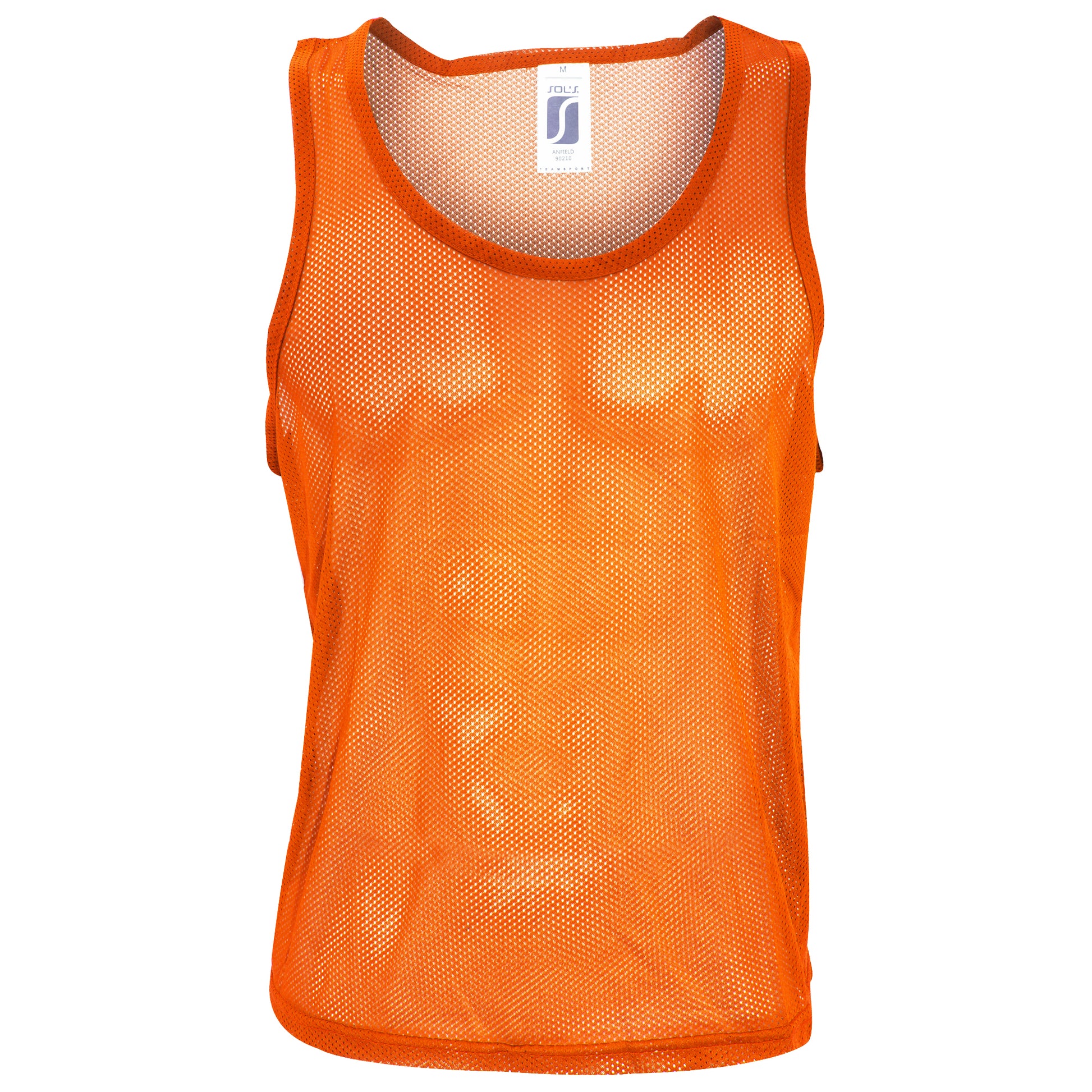 Orange - Back - SOLS Mens Anfield Sports Training Bib