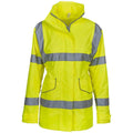 Yellow - Front - Yoko Womens-Ladies Executive Hi-Vis Jacket