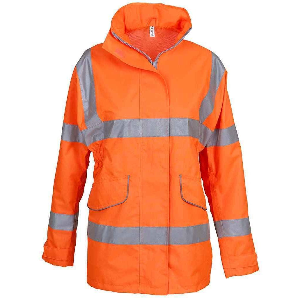 Orange - Front - Yoko Womens-Ladies Executive Hi-Vis Jacket