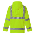 Yellow - Side - Yoko Unisex Adult Flex U-Dry Hi-Vis Jacket