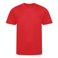 Fire Red - Front - Awdis Childrens-Kids Cool Recycled T-Shirt