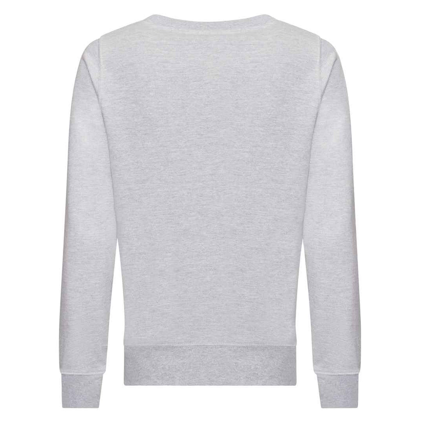 Heather Grey - Back - Awdis Womens-Ladies Heather Sweatshirt