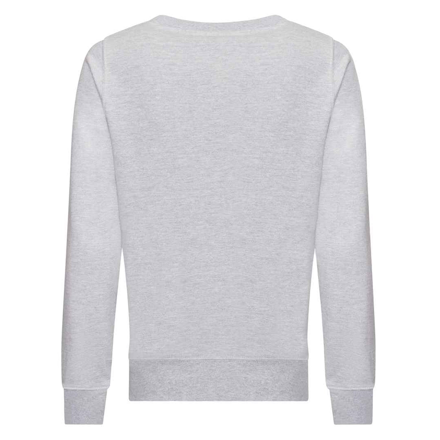 Heather Grey - Back - Awdis Womens-Ladies Heather Sweatshirt