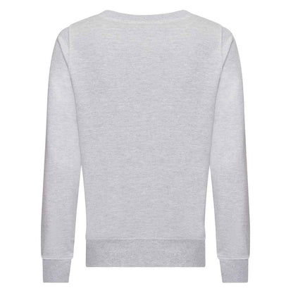 Heather Grey - Back - Awdis Womens-Ladies Heather Sweatshirt