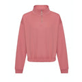 Dusty Rose - Front - Awdis Womens-Ladies Cropped Sweatshirt