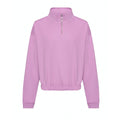 Lavender - Front - Awdis Womens-Ladies Cropped Sweatshirt