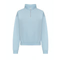 Sky Blue - Front - Awdis Womens-Ladies Cropped Sweatshirt