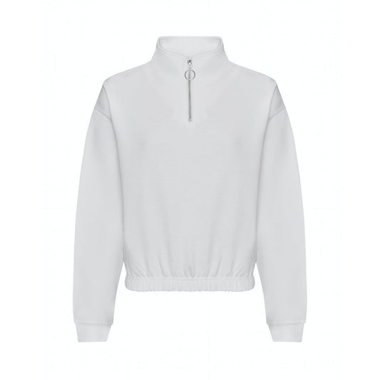Arctic White - Front - Awdis Womens-Ladies Cropped Sweatshirt