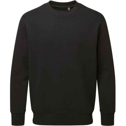 Black - Front - Anthem Unisex Adult Organic Sweatshirt