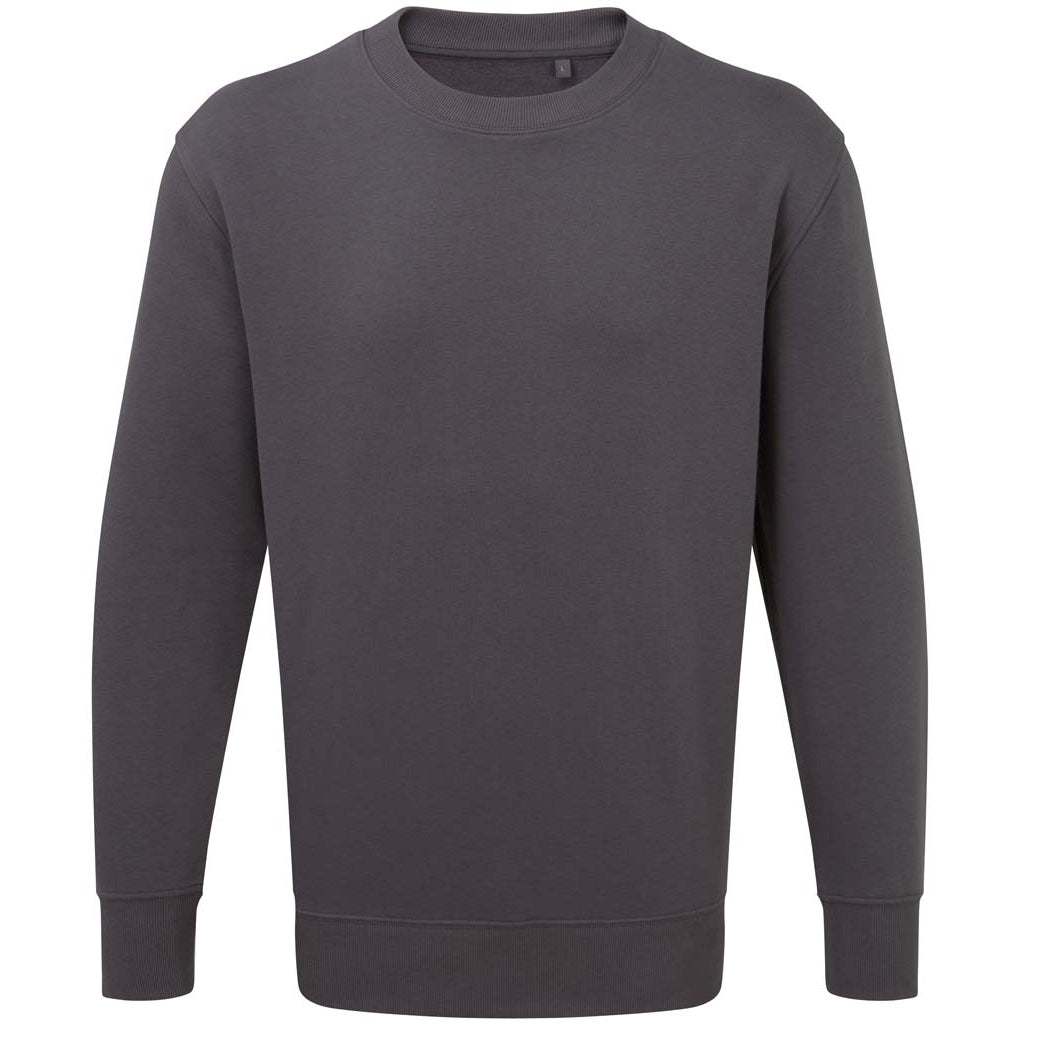 Charcoal - Front - Anthem Unisex Adult Organic Sweatshirt