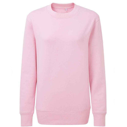 Pink - Front - Anthem Unisex Adult Organic Sweatshirt