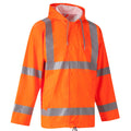 Orange - Side - Yoko Unisex Adult Flex U-Dry Hi-Vis Jacket