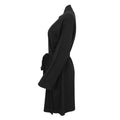 Black - Back - Towel City Womens-Ladies Wrap Robe