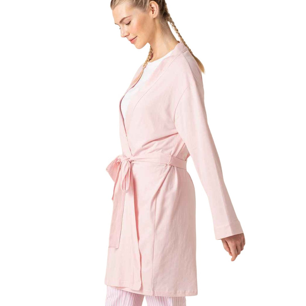 Light Pink - Back - Towel City Womens-Ladies Wrap Robe