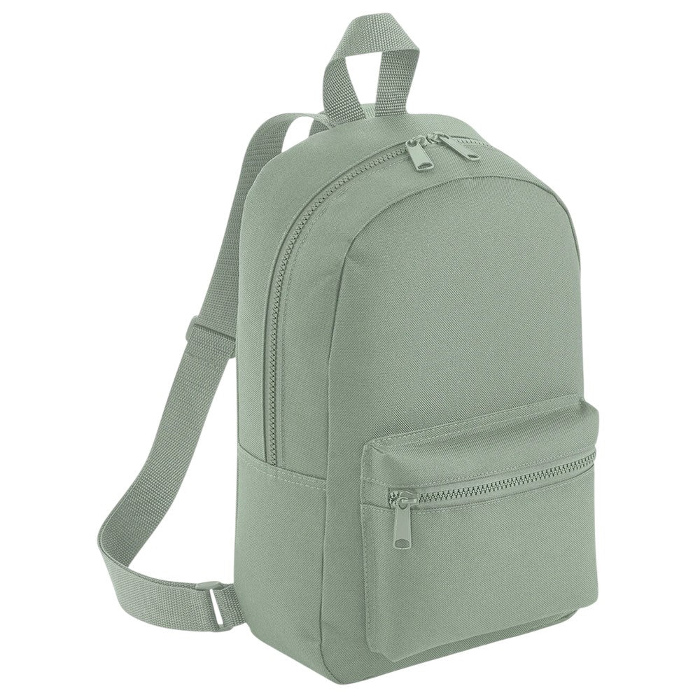 Dusty Green - Front - Bagbase Essential Fashion Mini Backpack